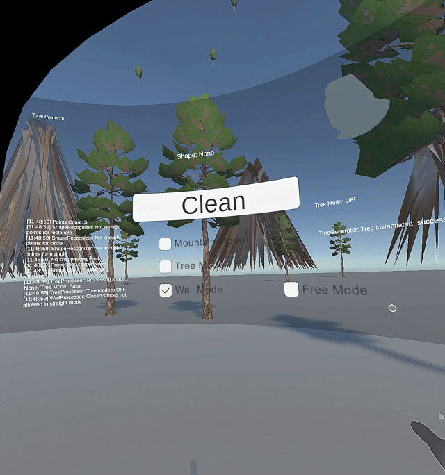 Demonstration of mental to physical space mapping